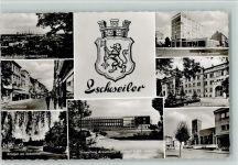 52525 W5138 Eschweiler , Rheinl - Biag-Zukunft u. Elektrowerke Grabenstraße Anlagen am Talbahnhof Kreissparkasse St. Antonius Krankenhaus Markt V Wappen