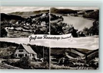 57413 W5950 Finnentrop - Teilansicht Stausee Ahausen Jugendherberge Illeschlade 4-Bildaufnahme