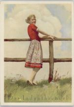 Werbung - Mode - Indanthrenerl - Dirndl - Indanthren