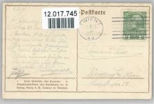 Scherenschnitt sign Konewka - Kind mit Kaninchen - 1913 AK Kunstwart AK Nr. 52 - Konewka, P.