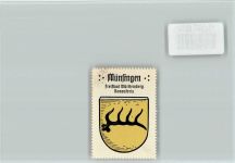 72525 W7420 Münsingen , Württ - Vignette Wappen Kaffee Hag ca 1920-1940