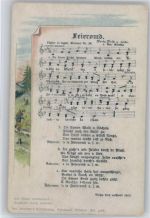 Feieromd - erzgeb. Mundart No 36 AK Erzgebirge Liederkarte