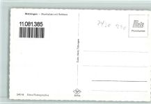 72555 W7430 Metzingen , Württ - Marktplatz mit Rathaus Brunnen