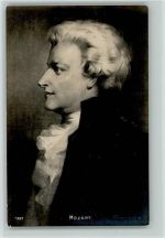 Gemälde von Rumpf, Foto AK Mozart, W. A.
