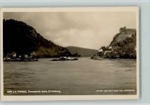 Linz Donauknie beim Freinberg - 1925 Foto AK Raddampfer Raddampfer