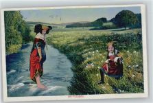 Ein Fussbad - Trachten Serie V Nr. 8 Trachten Schaumburg-Lippe