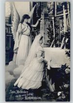 Kommunion Foto AK Schutzengel Konfirmation 1903