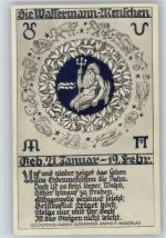 Wassermann ca 1936 AK Sternzeichen