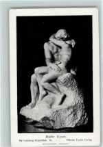 Liebespaar von Rodin: Kysset - Carlsberg Glyptothek Nr. 39 AK Skulptur (Erotik)