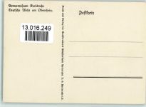 Deutsche Wehr am Oberrhein - Badische Reitende Artillerie Offizier Uniform Künstlerkarte