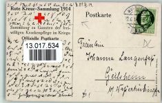 sign C. Becker - Krankenwagen im Felde - Sammlung 1914 zu Gunsten freiwilligen Krankenpflege im Kriege Rotes Kreuz Künstlerkarte