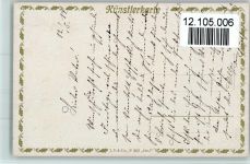 Pilze und Vergissmeinnicht, sign Rieden AK 2 Eckknicke Stillleben 1917 Künstlerkarte