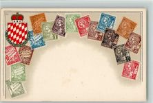 Nr. Ottmar Zieher - Wappen litho Monaco Briefmarkenabbildung