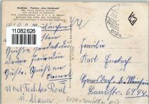 64711 W6124 Hetzbach - Gesamtansicht Gasthaus Pension Zum Steinbruch Terrasse Viadukt 4-Bildaufnahme