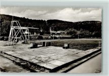 71540 W7157 Murrhardt 1961 Foto AK Schwimmbad , Freibad, gute Erhaltung AK