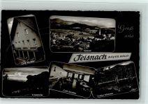 94244 W8376 Teisnach 1960 Foto AK Cafe Schrötter mit Innenansicht, gute Erhaltung AK