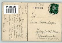 64625 W6140 Bensheim 1931 Gebrauchsspuren Klausenmühle AK
