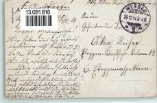 Neujahr - Frohe Fahrt ins neue Jahr, Schweine,AK Glückwunsch Auto 1914