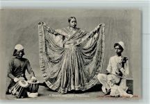 NaNautch Girl and Musicals Volkstypen / Brauchtum Indien