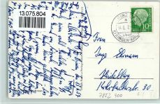 79589 W7852 Binzen , Kr Lörrach 1957 Foto AK Straßenpartien, gute Erhaltung AK