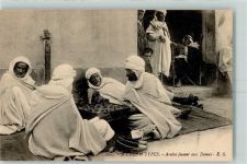 Nr. 2003 Scenes et Types Arabes jouant aux Dames Brettspiel l AK Volkstypen / Brauchtum Algerien