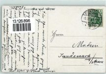24937 W2390 Flensburg 1910 Mondschein Panorama