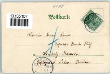 47623 W4178 Kevelaer 1901 Lithographie Gnadenkapelle