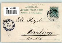 Dubrovnik Ragusa 1903 - Ragusa mit Lacroma