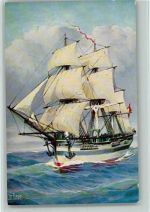 Karte Nr. 228 - Hamburger Grönlandfahrten 1850 - Segelschiff Marine - Galerie