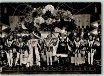 W5000 Köln Stadt Kölner Karneval Das Dreigestirn Prinz Jungfrau Bauer auf der Prinzenproklamation Karneval