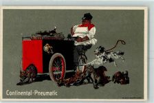 Pneumatic Beruf Verkaufswagen Hund AK Continental