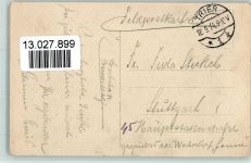 WK I - Die grossen Helden liefen nach Hause, um ihren Sieg zu melden - Wilh. Schröder Nr. 043 Nr. 71 AK Militär Karikatur