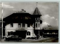 82544 W8195 Endlhausen Foto AK Gasthaus-Metzgerei Paul Doll VW-Käfer Mercedes Heckflosse