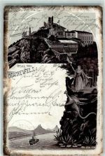 W5330 Drachenfels Vorläufer Druck 1890-1895 Drache Vorläufer Lithographie