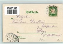 W8230 Bad Reichenhall Ortsansicht Wald mit Burg 2-Bildaufnahme sign. Otto Strützel Strützel, O. 1902 Künstlerkarte