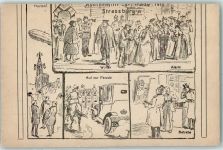 Strasbourg Straßburg Achermittwoch Parade 1913 AK Militär Frankreich Gebrauchsspuren