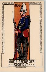 100 Jahrfeier des Bad Leib Grenadier Regiments im Jahre 1903 - die Uniformen des Regiments , sehr gute Erhaltung AK Uniform