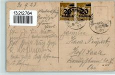 91443 W8533 Scheinfeld 1923 Gebrauchsspuren Klosterdorf - Schloß Schwarzenberg, Kloster, Villa Ruhl , Flecken AK