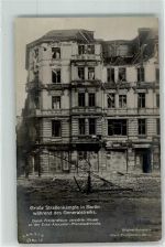 10115 O1020 Prenzlauer Berg 1919 Foto AK Revolution 1919 Zerstörte Wohnhäuser Ecke Alexander- und Prenzlauerstraße