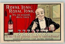 Brüssel Bruxelles Royal Tonic Societe Vinicolia AK Alkoholwerbung Lithographie
