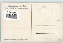 07580 O6516 Ronneburg , Thür - M.B.V. sei's Panier Wappen Schülervereinigung Studentika