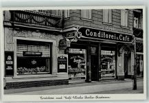 10115 W1000 Friedenau - Conditorei Cafe Wanke Bäckerei Baumkuchen Pilsator Emailleschild