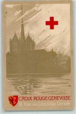 Genève Genf Croix Rouge Genevoise AK Rotes Kreuz 1919