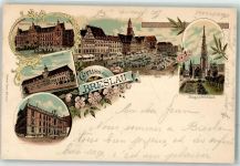 Breslau Wroclaw 1901 Gebrauchsspuren Ottmar Zieher Regierungs Gebäude Universität Siegesdenkmal Kaiserl. Post