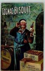 Cognac Bisquit AK Alkoholwerbung Lithographie