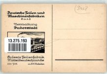 37115 W3408 Duderstadt , Niedersachs - Werbung Feilen Deutsche Feilen und Maschinenfabriken