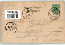 04703 O7321 Naunhof b Leisnig 1895 Gebrauchsspuren Vorläufer Etablissement Mühle Lindhardt Litho