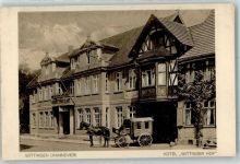 29378 W3120 Wittingen , Niedersachs - Hotel Wittinger Hof Postkutsche Bahnpoststempel Zug 742