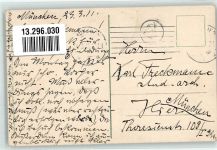 W8000 München Nr. 2861 Schloss Grünwald Heliocolorkarte Zieher Ottmar 1911