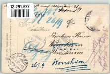 63065 W6050 Offenbach am Main 1902 Prägedruck Postamt Jugendstil
